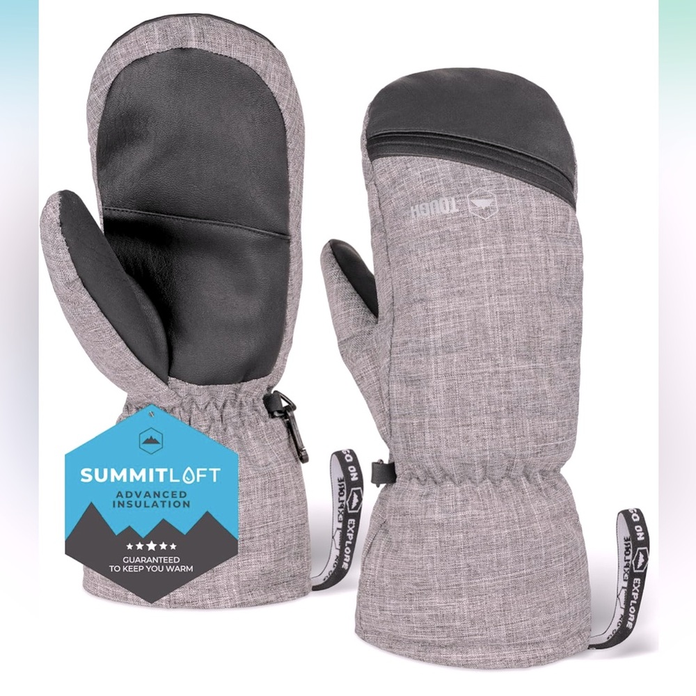 NWT Tough Outdoors Unisex Winter Ski Mittens - Warm Insulated Waterproof, S/XS
